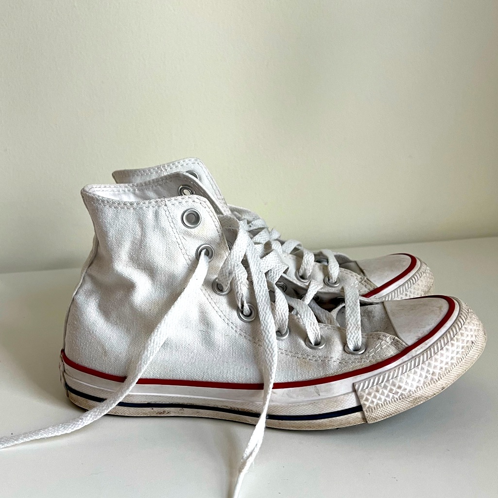 Classic Converse Chuck Taylor High Tops White Shoes Sneakers Unisex